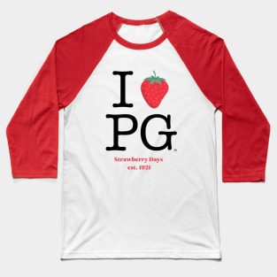 I Strawberry PG-Black Font Baseball T-Shirt